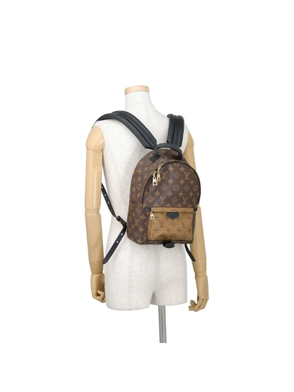 Louis Vuitton Backpack Monogram Reverse Palm Springs PM Black